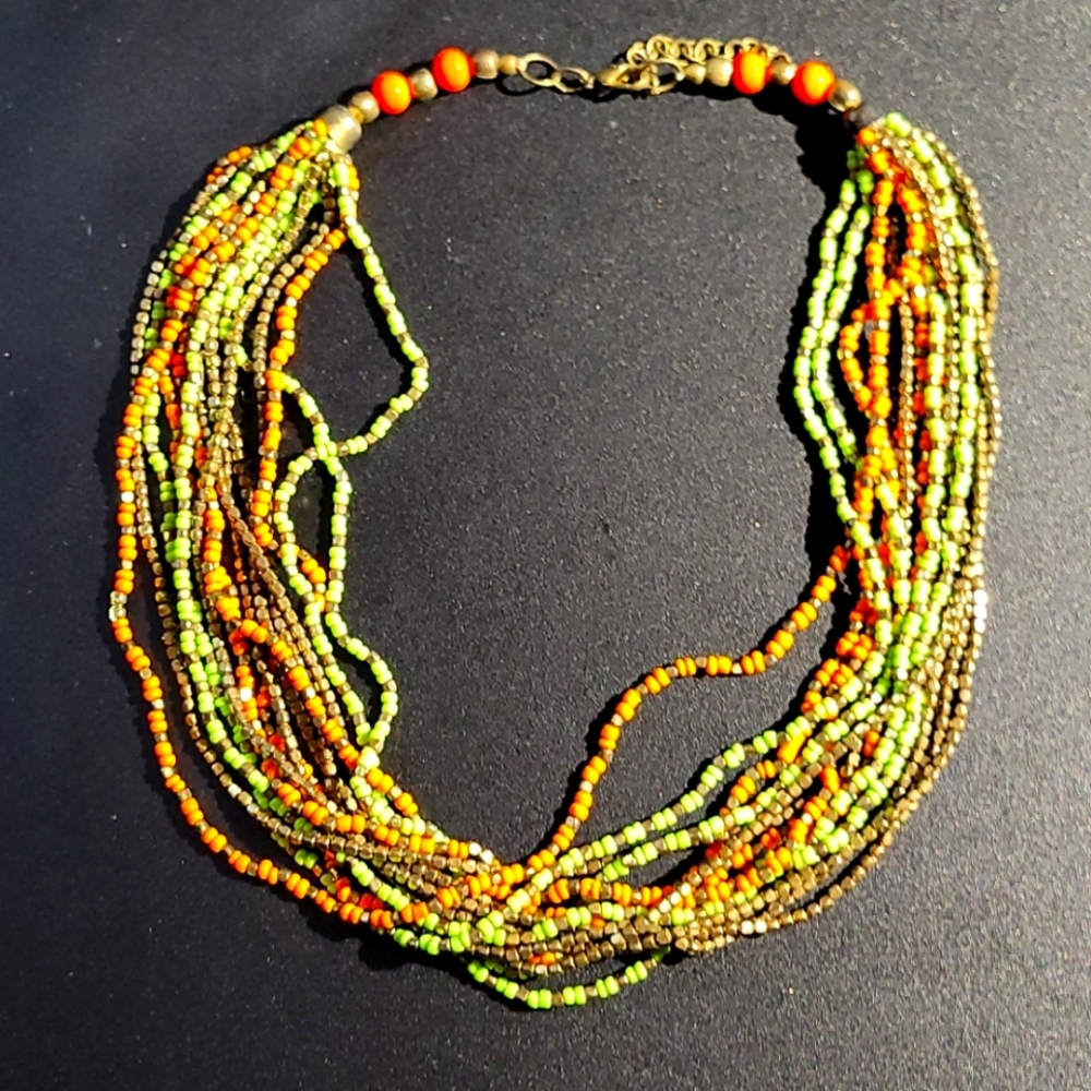 Beaded Statement Necklace